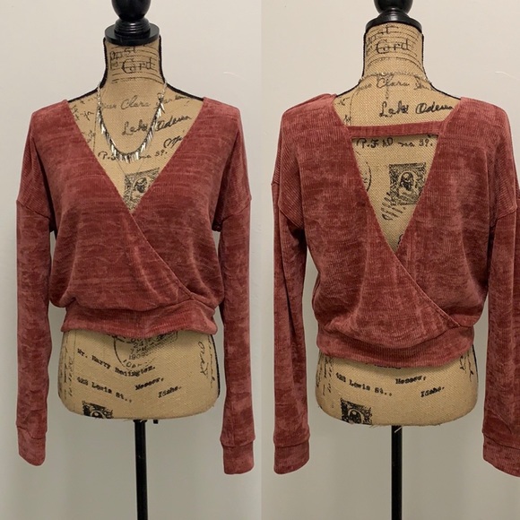 Bear Dance Pants - Rose Chenile Crop Sweater